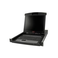 Купить APC LCD Console - KVM-Konsole mit KVM-Switch - 8 Anschlüsse - PS/2 - 43.2 cm (17") - Rack - einbaufähig - VGA - Schwarz - 1U (AP5808) в магазине wardena.ru