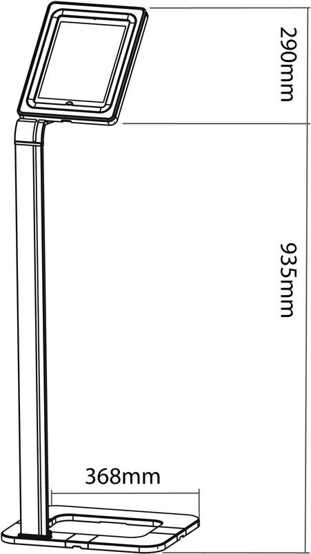Купить Neomounts TABLET-S100 - Aufstellung - für Tablett - verriegelbar - Silber - Bildschirmgröße: 24.6-25.7 cm (9.7"-10.1") - Bodenaufstellung (TABLET-S100SILVER) в магазине wardena.ru
