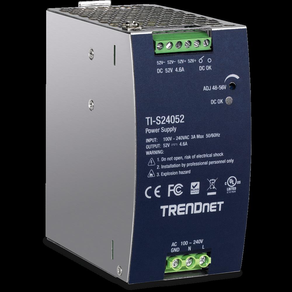 Купить TRENDNET 240W 52V DC 4.61A AC TO DC DIN-RAIL PSP WITH PFC FUNCTION (TI-S24052) в магазине wardena.ru