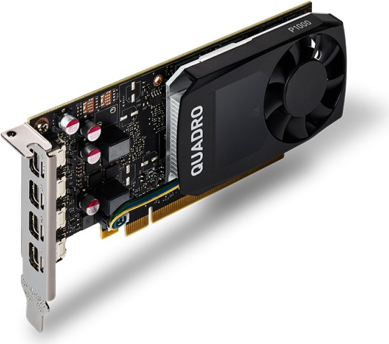 Купить PNY Electronics NVIDIA Quadro P1000 - Grafikkarten - Quadro P1000 - 4 GB GDDR5 - PCIe 3.0 x16 Low-Profile - 4 x Mini DisplayPort - retail (VCQP1000DVI-PB) в магазине wardena.ru