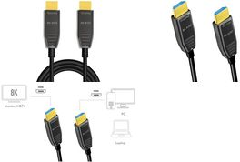 Купить LogiLink - Ultra High Speed - HDMI-Kabel - HDMI männlich bis HDMI männlich - 15 m - Geschützter Hybridkupfer/Faseroptik - Schwarz - Active Optical Cable (AOC), Support von 4K 120 Hz, unterstützt 8K 60 Hz (7680 x 4320), A (CHF0112) в магазине wardena.ru