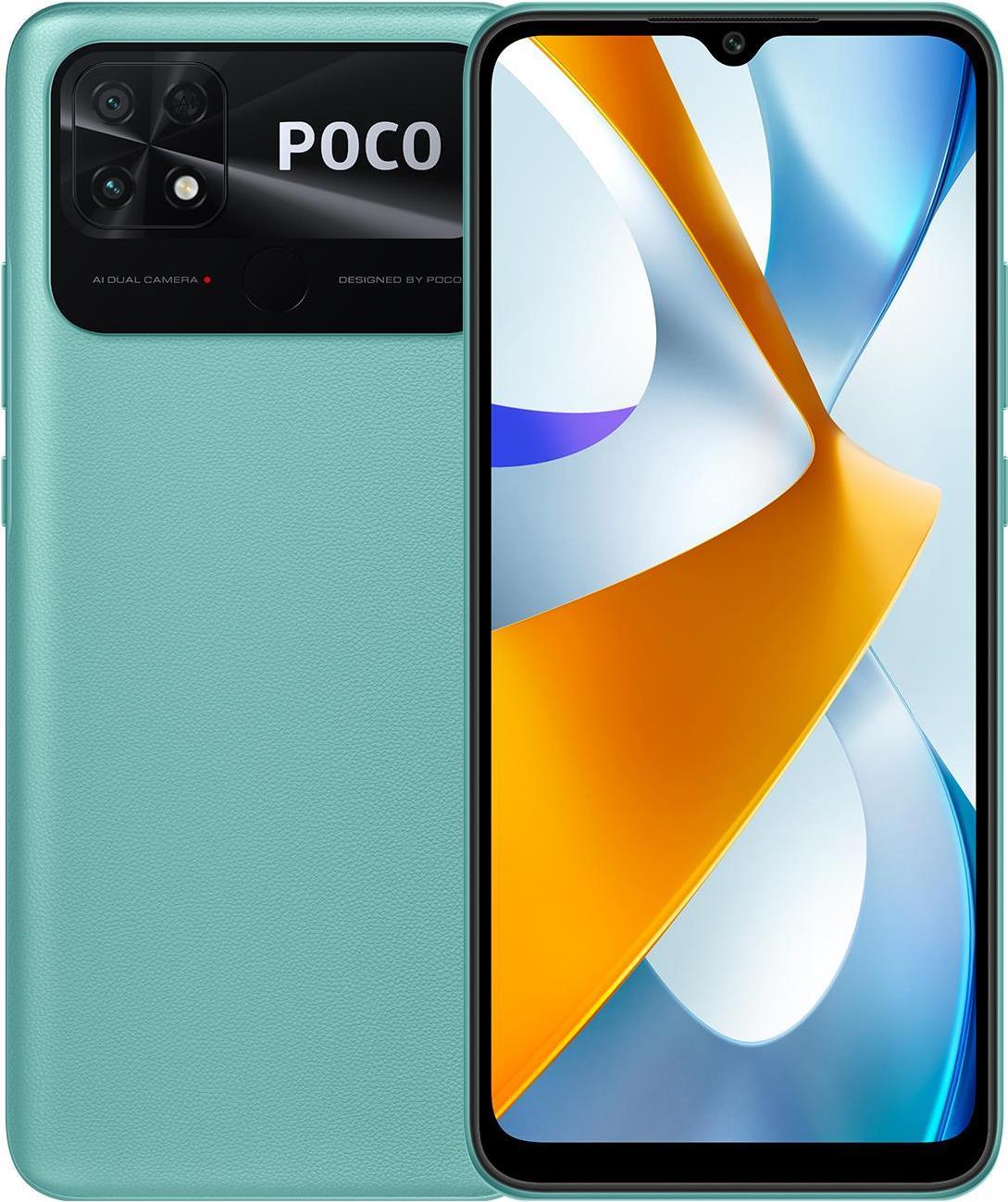 Купить POCO C40 4+64GB, grün (Korallengrün) (MZB0B49EU) в магазине wardena.ru