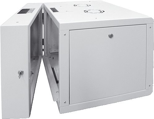 Купить DIGITUS® 7HE Wandgehäuse mit Schwenkrahmen - Grau, RAL 7035 - 48,3 cm (19") (DN-19 07-U-3) в магазине wardena.ru