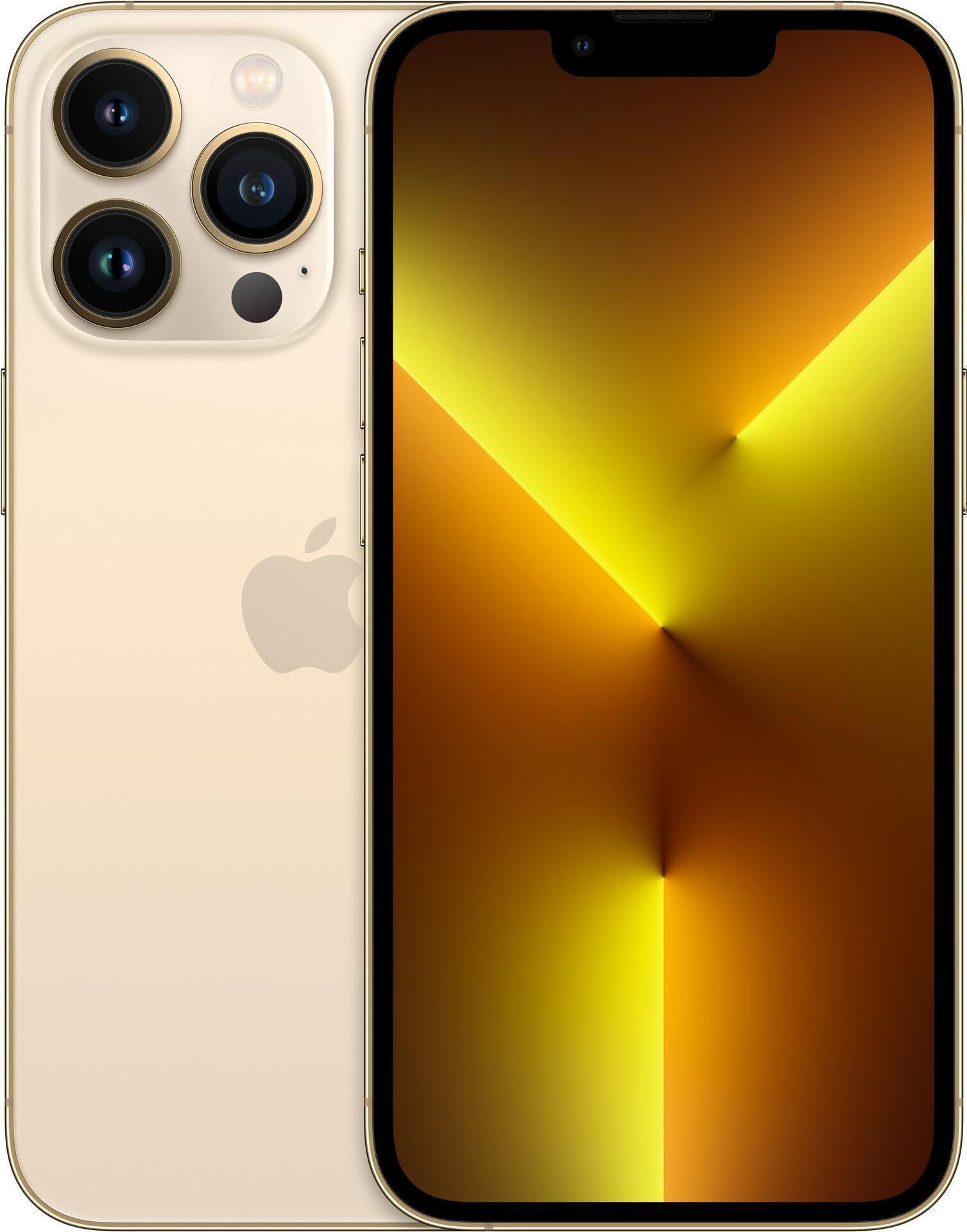 Купить Apple iPhone 13 Pro - 5G Smartphone - Dual-SIM / Interner Speicher 256 GB - OLED-Display - 6.1" - 2532 x 1170 Pixel (120 Hz) - Triple-Kamera 12 MP, 12 MP, 12 MP - front camera 12 MP - Gold (MLVK3ZD/A) в магазине wardena.ru