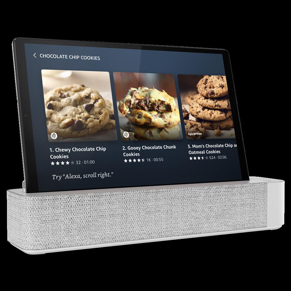 Купить Lenovo Smart Tab M10 HD (2nd Gen) with Alexa Built-in ZA70 - Tablet - Android 10 - 32 GB eMMC - 25.654 cm (10.1") IPS (1280 x 800) - USB-Host - microSD-Steckplatz - Platinum Grey - mit Lenovo Smart Dock (ZA700011DE) в магазине wardena.ru