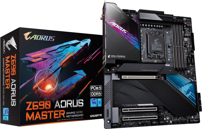 Купить Gigabyte Z690 AORUS MASTER Motherboard Intel Z690 Express LGA 1700 Erweitertes ATX (Z690 AORUS MASTER) в магазине wardena.ru