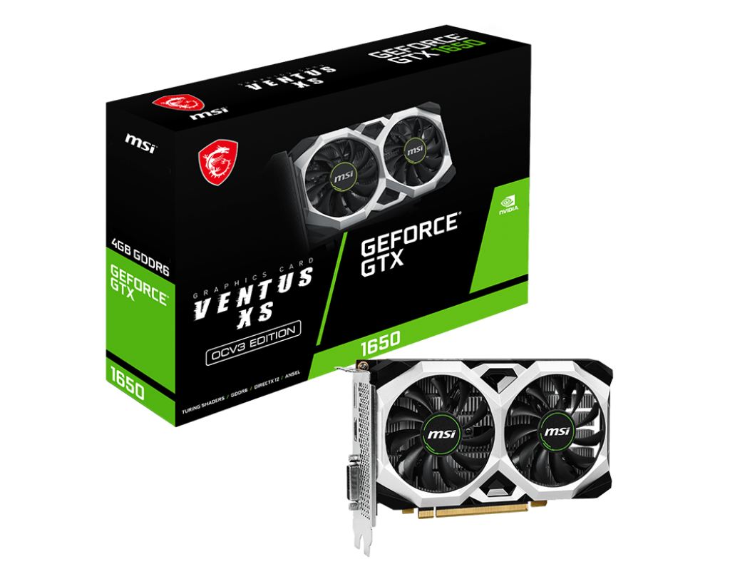 Купить MSI GeForce GTX 1650 D6 VENTUS XS OCV3 NVIDIA GeForce GTX 1660 4 GB GDDR6 (V812-003R) в магазине wardena.ru