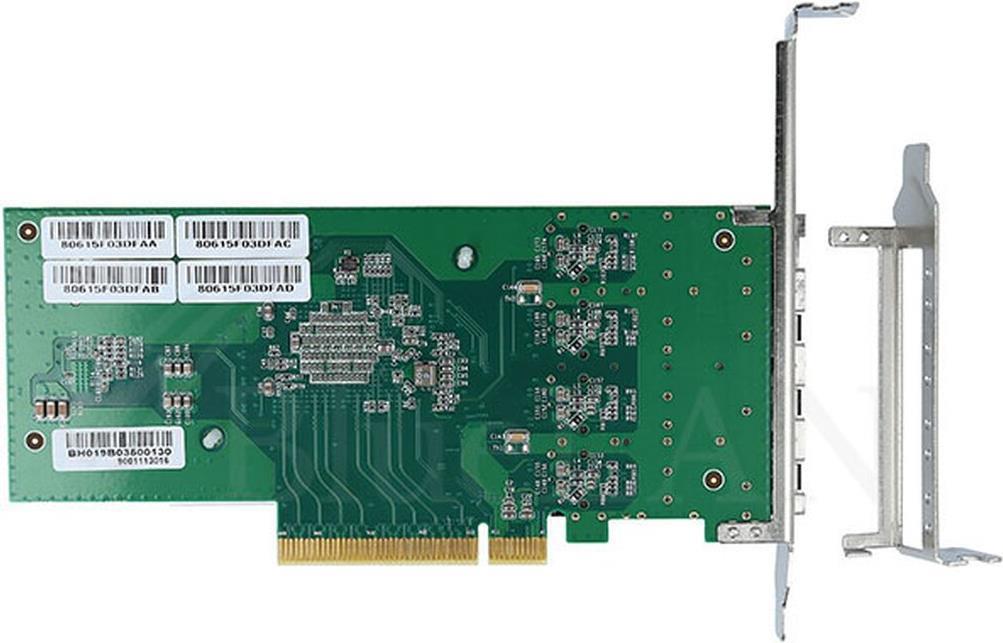 Купить BlueLAN Converged Network Adapter X710-DA4, Ethernet, FCoE, 10GbE Quad Port SFP+, Chipsatz: Intel XL710, PCIe 2.0, x8 Lane, Betriebssystem: Windows, Linux, FreeBSD, Virtualisierung: VMware ESXi, Microsoft Hyper-V,KVM und (BLCNADAC03) в магазине wardena.ru