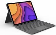 Купить Logitech Folio Touch - Tastatur und Foliohülle - mit Trackpad - hinterleuchtet - Apple Smart connector - QWERTY - Spanisch - Oxford Gray - für Apple 10.9"  iPad Air (4. Generation) (920-009964) в магазине wardena.ru
