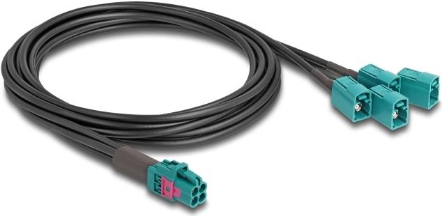 Купить DeLOCK 90118 Koaxialkabel 1 m Mini FAKRA Z 4 x FAKRA Z Schwarz - Blau (90118) в магазине wardena.ru