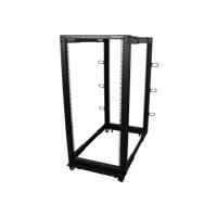 Купить StarTech.com 25U Adjustable Depth Open Frame 4 Post Server Rack w - Casters, Levelers and Cable Management Hooks - Relais-Rack (4 Pfosten) - Schwarz - 25U (4POSTRACK25U) в магазине wardena.ru