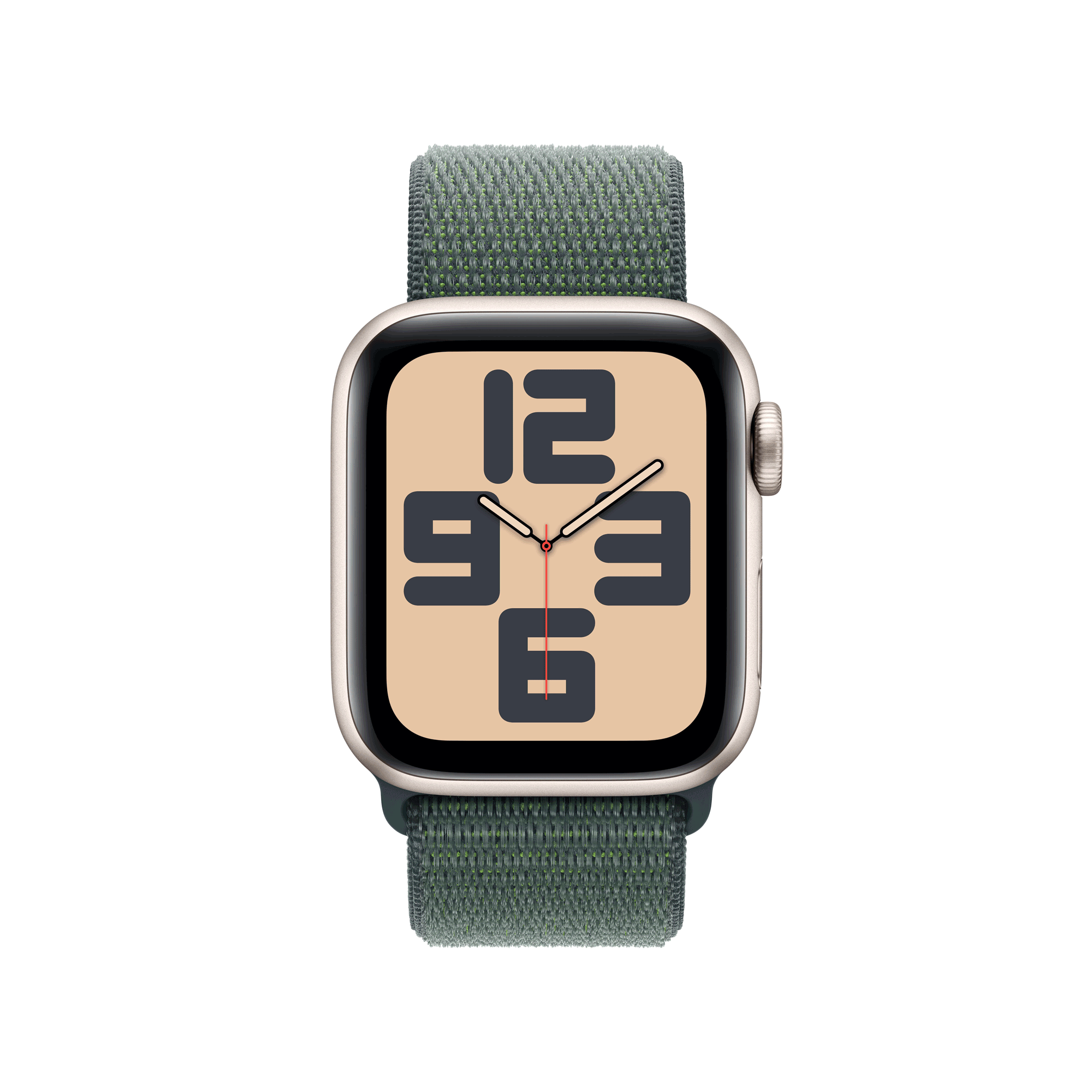Купить Apple Watch SE GPS 40mm Starlight Aluminium Case mit Lake Green Sport Band (MXEH3QF/A) в магазине wardena.ru