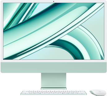 Купить Apple iMac Apple M M3 59,7 cm (23.5") 4480 x 2520 Pixel All-in-One-PC 24 GB 256 GB SSD macOS Sonoma Wi-Fi 6E (802.11ax) Grün (Z19H-GR09) в магазине wardena.ru