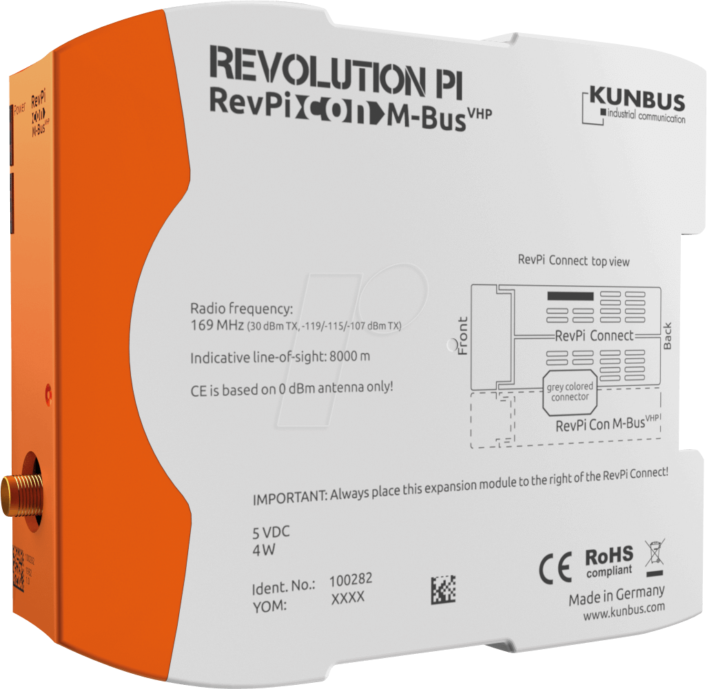 Купить KUNBUS REVPI CON MBUS V - RevPi Con M-Bus - M-Bus-Erweiterung (PR100282) в магазине wardena.ru