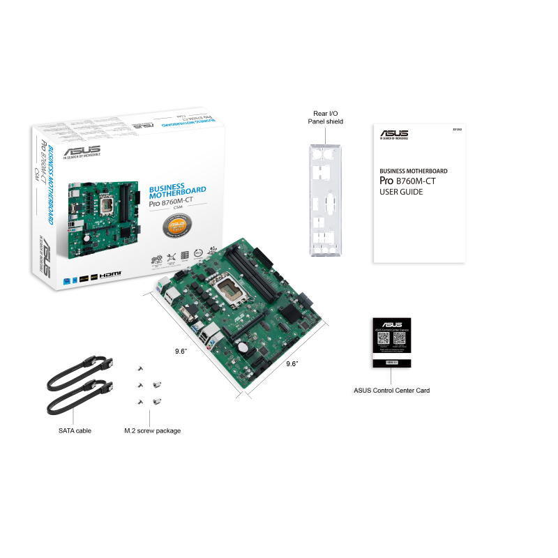 Купить ASUS PRO B760M-CT-CSM - Intel - LGA 1700 - Intel® Celeron® - Intel® Pentium® Gold - Intel® Core™ i3 - Intel® Core™ i5 - Intel® Core™... - LGA 1700 - DDR5-SDRAM - 128 GB (90MB1DY0-MVEAYC) в магазине wardena.ru