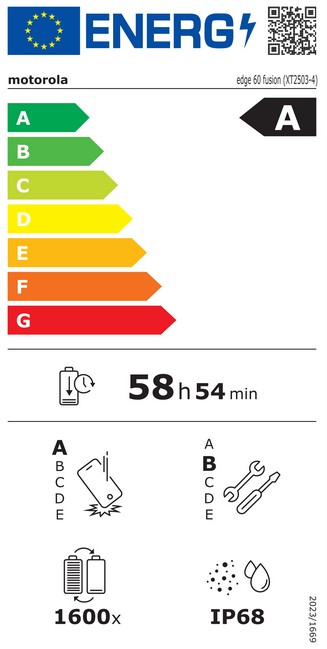 Купить Motorola Edge 60 Fusion 256GB Amazonite EU 16,94cm (6,67") OLED Display, Android 15, 50MP Dual-Kamera [Energieklasse A] (PB7E0034SEEU) в магазине wardena.ru