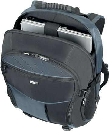 Купить Targus XL 17 - 45,70cm (18")  / 43.1cm - 45.7cm Laptop Backpack - Notebook-Rucksack - 45.7 cm (18") - Schwarz, Blau (TCB001EU) в магазине wardena.ru
