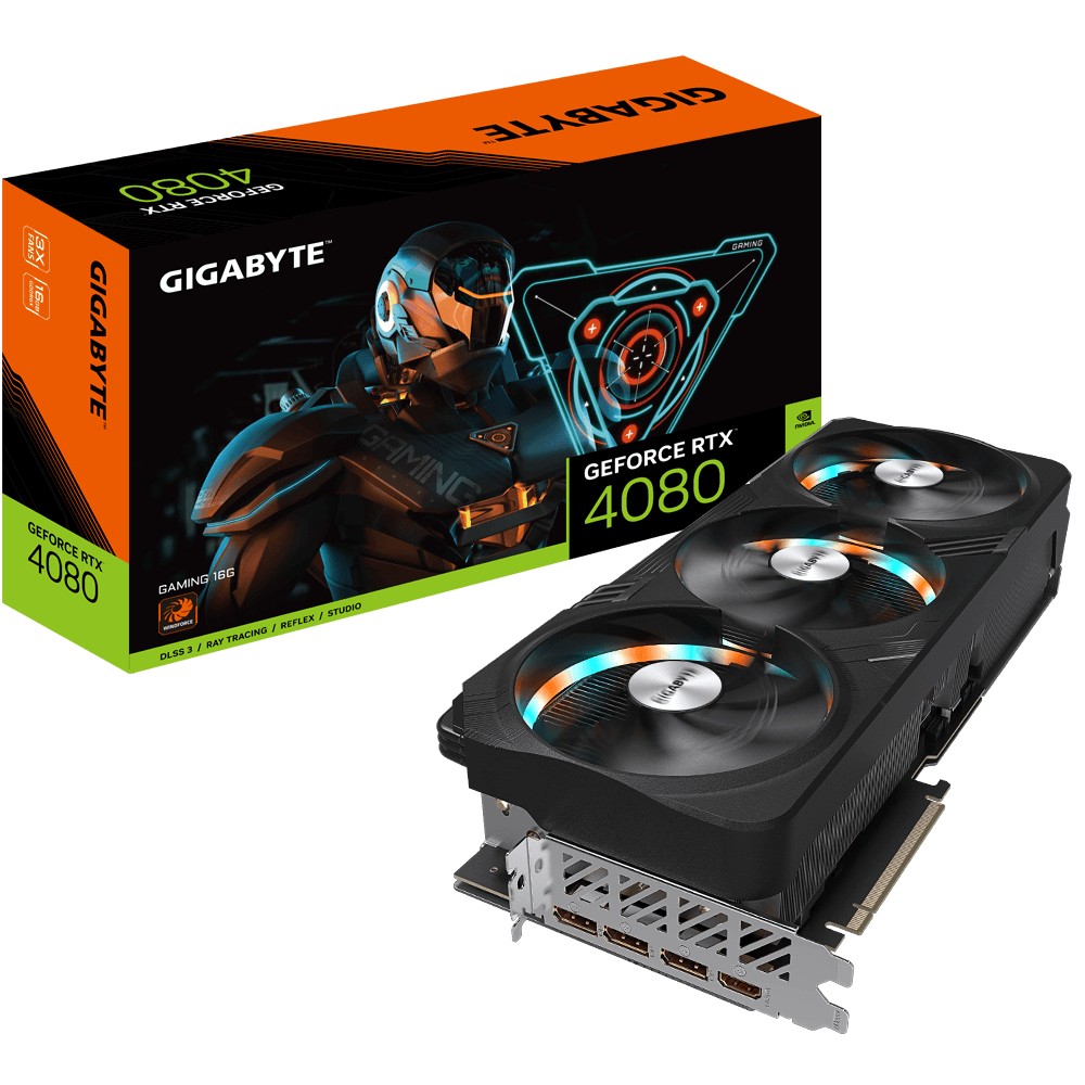 Купить Gigabyte GeForce RTX 4080 GAMING - GeForce RTX 4080 - 16 GB - GDDR6X - 256 Bit - 7680 x 4320 Pixel - PCI Express 4.0 (GV-N4080GAMING-16GD) в магазине wardena.ru