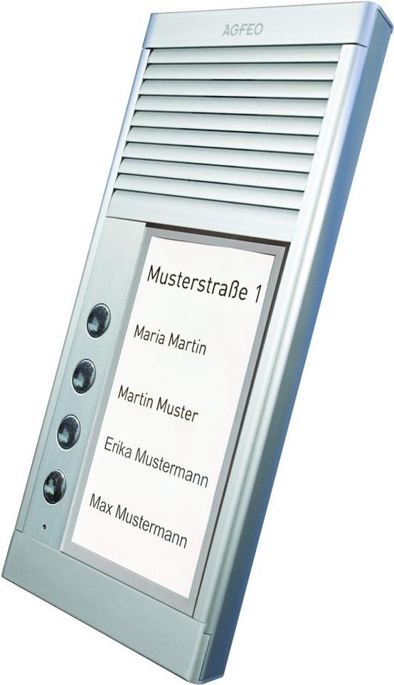 Купить AGFEO DoorSpeak 4 - Verkabelt - IP33 - Silber - Wand - 115 mm - 235 mm (6101562) в магазине wardena.ru