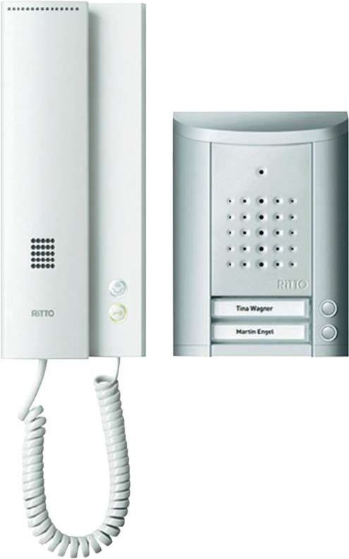 Купить Ritto by Schneider Türsprechanlage Kabelgebunden Komplett-Set 1841220 2 Familienhaus Silber (1841220) в магазине wardena.ru