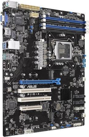 Купить ASUS P11C-X - Motherboard - ATX - LGA1151 Socket - C242 - USB3.0, USB 3,1 - 2 x Gigabit LAN - Onboard-Grafik (90SB06Q0-M0UAY0) в магазине wardena.ru