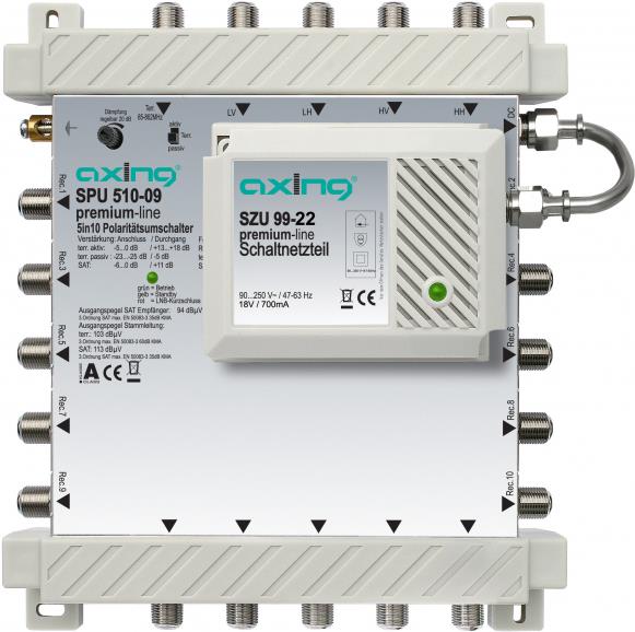 Купить Axing SPU 510-09 Multischalter 12,70cm (5") 10 Premium (SPU51009) в магазине wardena.ru