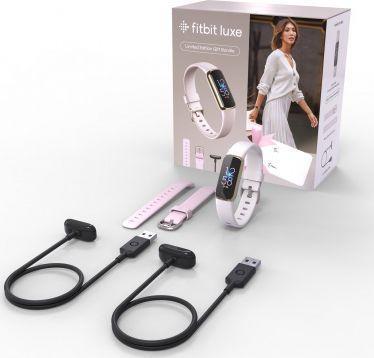 Купить Fitbit Luxe - Edelstahl in Soft Gold - Aktivitätsmesser mit Band - Silikon - Lunar White - Bandgröße: S/L - Bluetooth (FB422GLWT-EUBNDL) в магазине wardena.ru