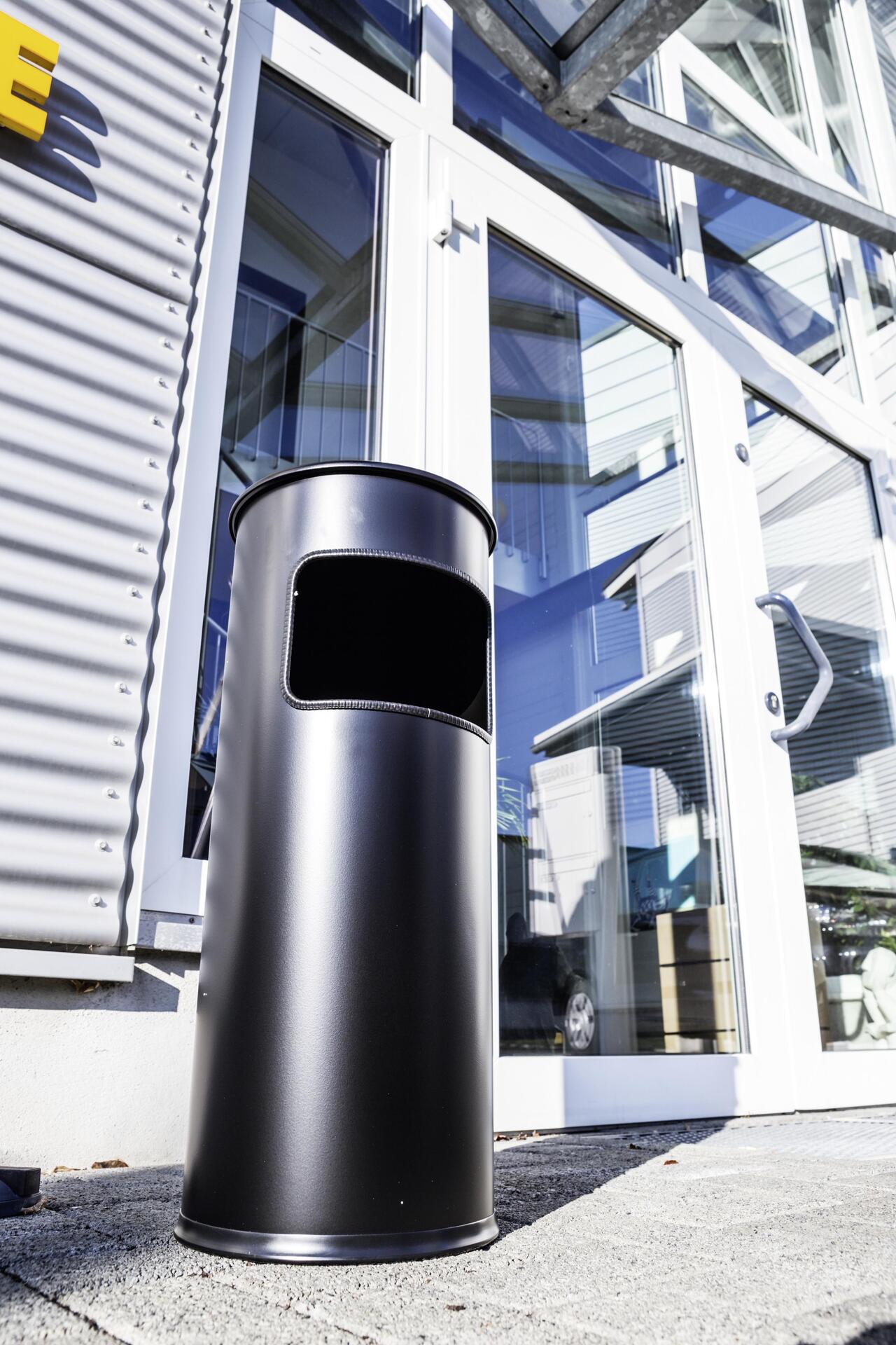 Купить DURABLE Papierkorb Metall 17L rund mit Ascher SAFE 1 ST 333201 в магазине wardena.ru