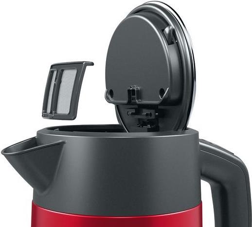 Купить Bosch TWK4P434 Wasserkocher 1,7 l Schwarz - Rot 2400 W (TWK4P434) в магазине wardena.ru