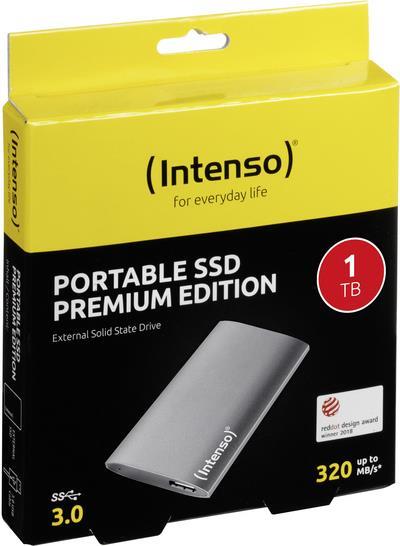 Купить Intenso - Premium Edition - SSD - 1TB - extern (tragbar) - 1.8" (4,6 cm) - USB3.0 - Anthrazit (3823460) в магазине wardena.ru