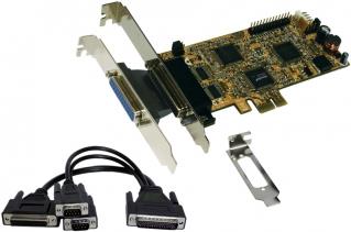 Купить Exsys EX-44344 - Adapter Parallel/Seriell - PCIe Low-Profile - RS-232, V.24 - 2 Anschlüsse + 2 x parallel в магазине wardena.ru