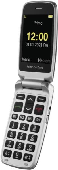 Купить Doro Primo 408 7,11 cm (2.8" ) 100 g Graphit - Grau - Silber Einsteigertelefon (360092) в магазине wardena.ru