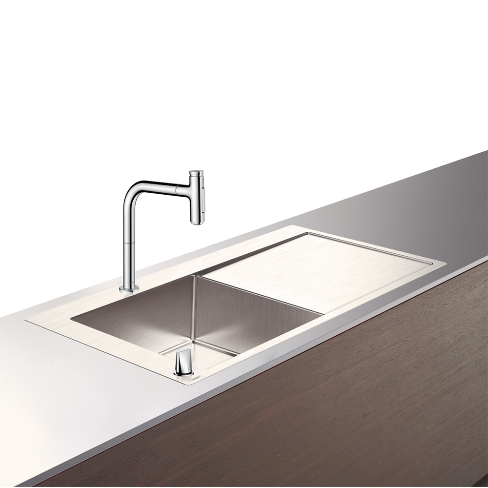 Купить Hansgrohe C71-F450-07 Комбинация для кухни 450 с крылом хром 43230000 в магазине wardena.ru