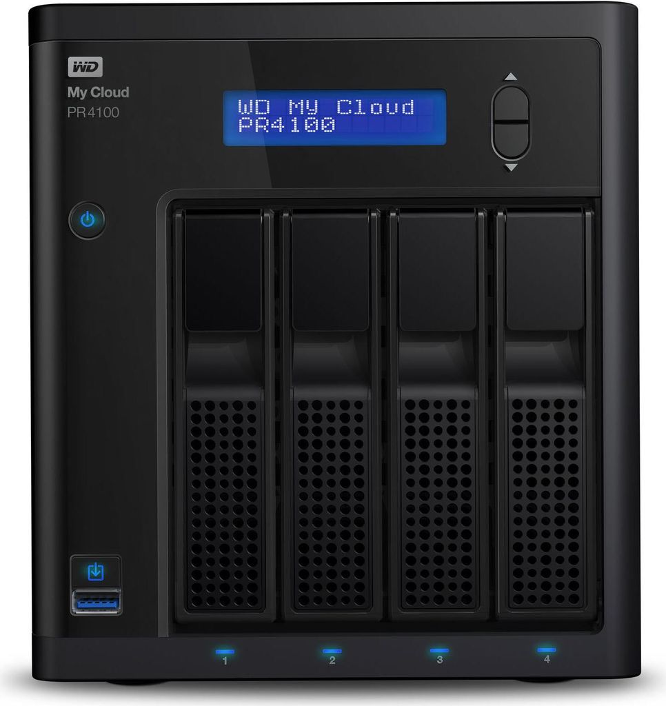 Купить WD My Cloud PR4100 WDBNFA0160KBK - NAS-Server - 4 Schächte - 16TB - HDD 4TB x 4 - RAID 0, 1, 5, 10, JBOD - Gigabit Ethernet (WDBNFA0160KBK-EESN) в магазине wardena.ru