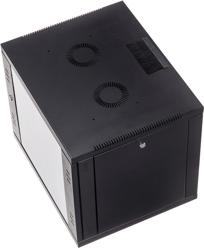 Купить Alantec 9U 19" Wandschrank, Schwarz - 450 mm (SW-9U-600-450-N-DSJ-OP-RP-F-C) в магазине wardena.ru