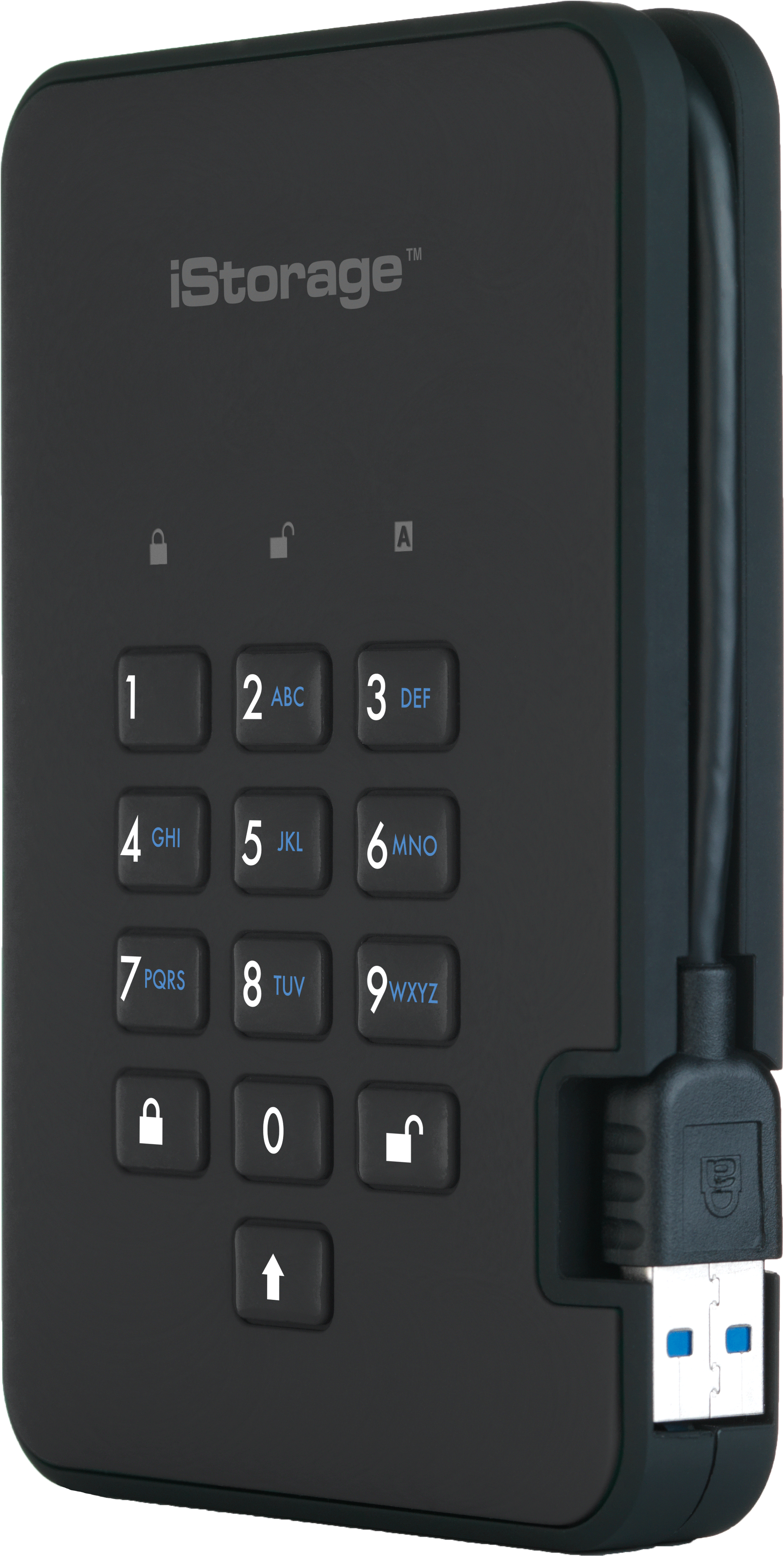 Купить iStorage diskAshur 2 - Festplatte - verschlüsselt - 500 GB - extern (tragbar) - USB 3.1 Gen 1 - 5400 U/min - Puffer: 8 MB - 256-Bit-AES, FIPS 197 - Phantomschwarz (IS-DA2-256-500-B) в магазине wardena.ru