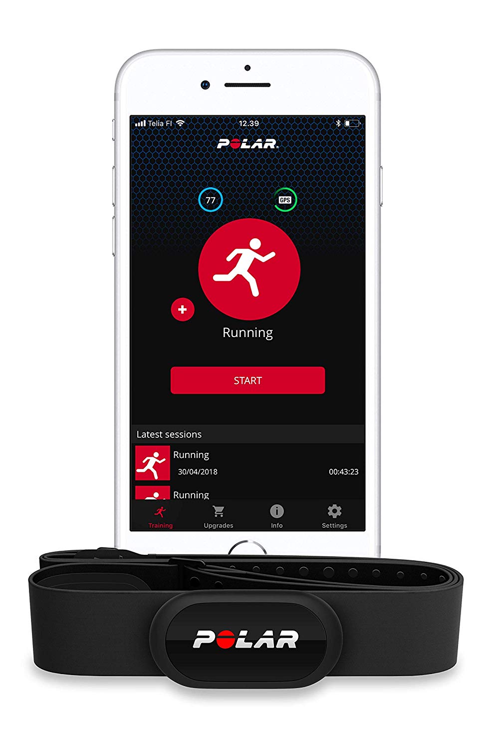 Купить Polar H10 Size M-XXL - Herzfrequenzmesser für Handy, GPS-Uhr, Aktivitätsmesser - Schwarz (92075957) в магазине wardena.ru