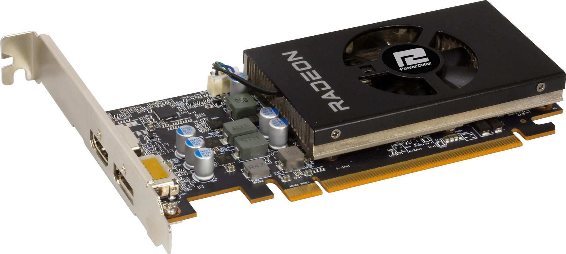 Купить PowerColor AXRX 6400 LP 4GBD6-DH Grafikkarte AMD Radeon RX 6400 4 GB GDDR6 (AXRX 6400 LP 4GBD6-DH) в магазине wardena.ru