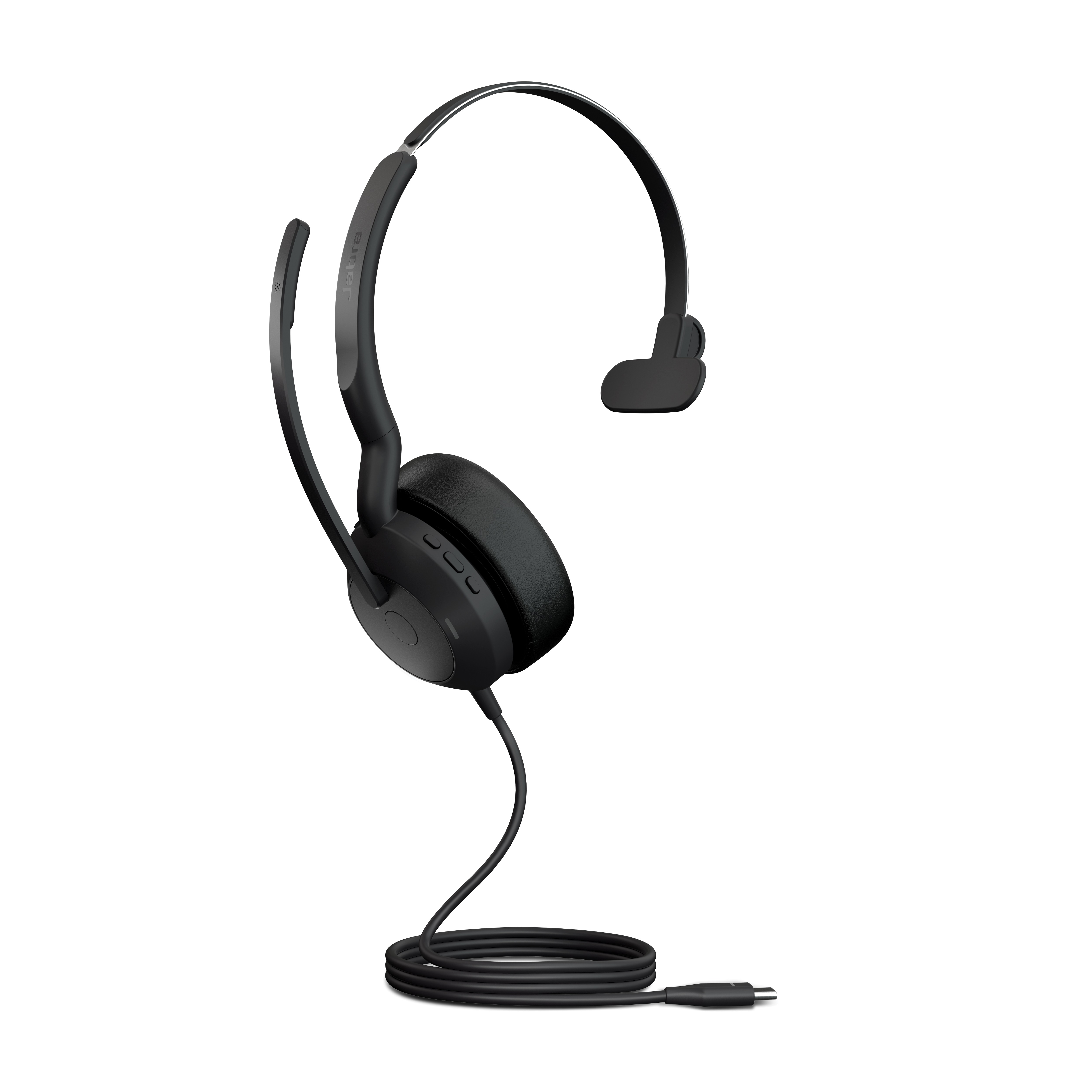 Купить Jabra Evolve2 50 UC Mono - Headset - On-Ear - Bluetooth - kabellos - aktive Rauschunterdrückung - USB-C - Schwarz (25089-889-899) в магазине wardena.ru