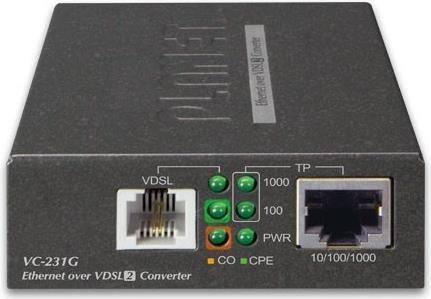 Купить PLANET VC-231G - Medienkonverter - GigE, Ethernet over VDSL2 - 10Base-T, 100Base-TX, 1000Base-T - RJ-45 / RJ-11 - bis zu 1,4 km (VC-231G) в магазине wardena.ru
