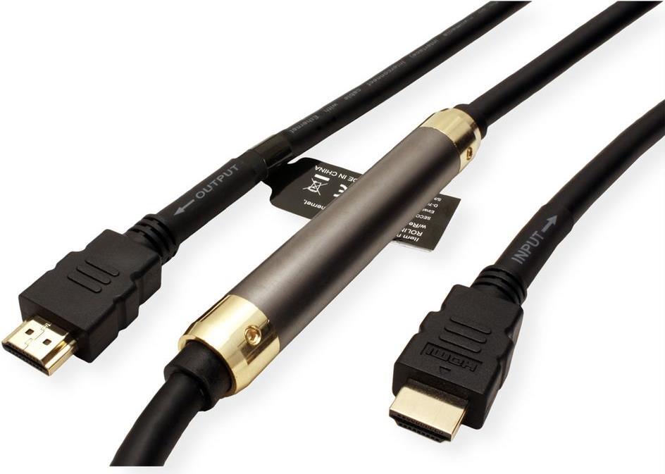 Купить ROLINE 14.01.3458 HDMI-Kabel 25 m HDMI Typ A (Standard) Schwarz (14.01.3458) в магазине wardena.ru