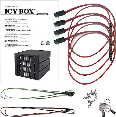 Купить RaidSonic ICY BOX IB-554SSK - Gehäuse für Speicherlaufwerke - 6,4 cm (2.5") - 13,3 cm to 8,9 cm (5,25" bis 8,90cm (3.5")) - Schwarz (55104) в магазине wardena.ru