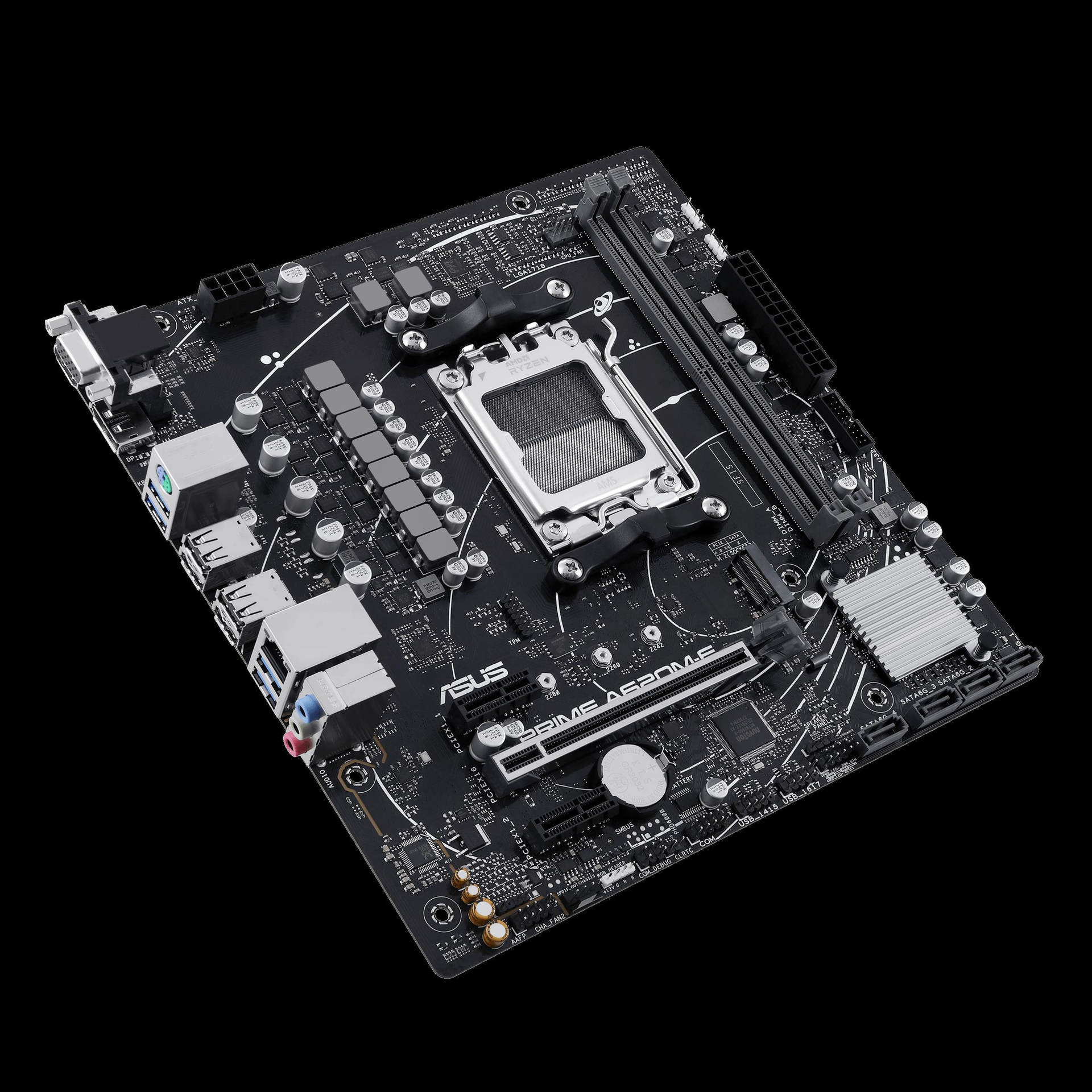 Купить ASUS Prime A620M-E - AMD - Buchse AM5 - AMD Ryzen 5 7th gen - AMD Ryzen 7 7th Gen - AMD Ryzen 9 7th Gen - Buchse AM5 - DDR5-SDRAM - 96 GB (90MB1F50-M0EAY0) в магазине wardena.ru