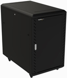 Купить StarTech.com 18U Server Rack Cabinet - Includes Casters and Leveling Feet - Schrank - Netzwerkschrank - 4 Pfosten - bodenstehend - Schwarz - 18U - 48.3 cm (19") (RK1836BKF) в магазине wardena.ru