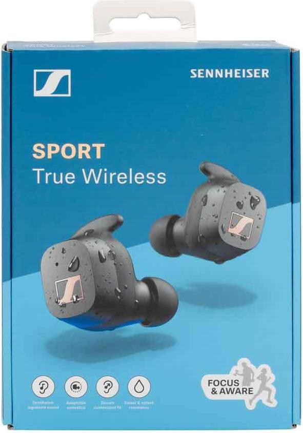 Купить Sennheiser SPORT True Wireless - True Wireless-Kopfhörer mit Mikrofon - im Ohr - Bluetooth - Schwarz (509299) в магазине wardena.ru