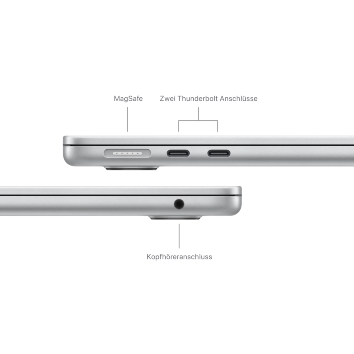 Купить Apple MacBook Air 13 M3 8-Core 16GB/256GB silber (MC8H4D/A) в магазине wardena.ru