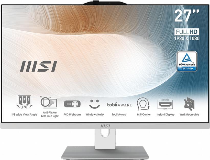 Купить MSI Modern AM272P 12M 015DE - All-in-One (Komplettlösung) - Core i7 1260P / 2,1 GHz - RAM 32GB - SSD 1TB - NVMe - Iris Xe Graphics - GigE, Bluetooth 5,2 - WLAN: 802,11a/b/g/n/ac/ax, Bluetooth 5,2 - Win 11 Pro - Monitor: (00AF8212-015) в магазине wardena.ru