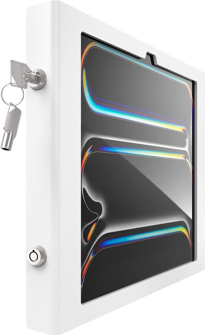 Купить Compulocks iPad Pro M4 13" (2024), Apex Secured Enclosure Wall Mount - Gehäuse - für Tablett - gesichert - verriegelbar - Metallrahmen - weiß - Bildschirmgröße: 33.02 cm (13") - Wandmontage - für Apple 13-inch iPad Pro W (13PAPX4W) в магазине wardena.ru