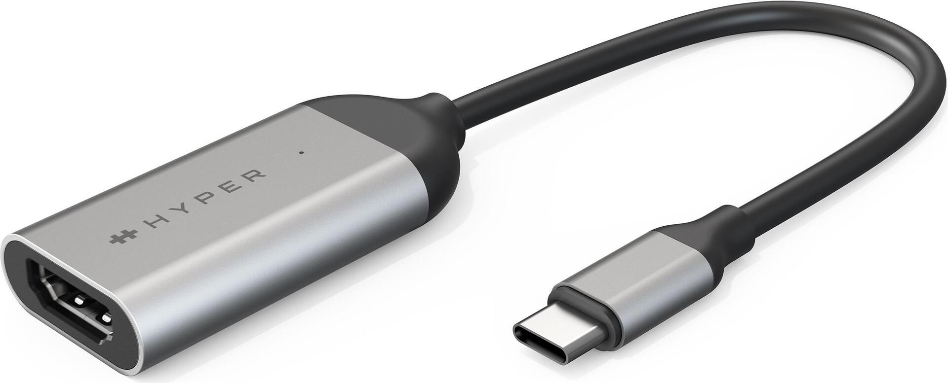 Купить HYPER HD-H8K USB Typ-C HDMI Edelstahl (HD-H8K-GL) в магазине wardena.ru