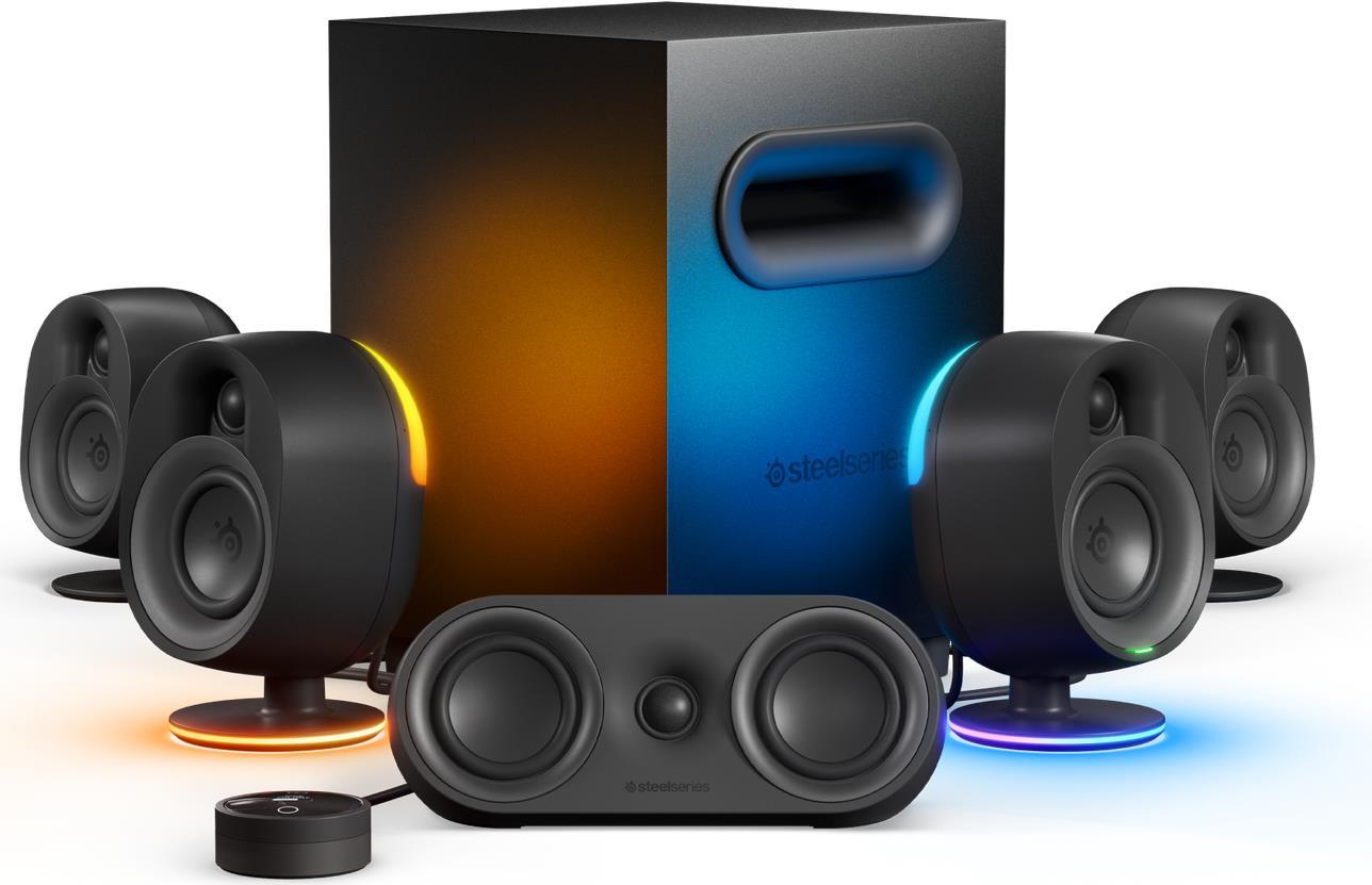 Купить Steelseries Arena 9 - 5.1 Kanäle - PC/Notebook - Schwarz - Kabelgebunden - 2-Wege - 35 - 20000 Hz (61549) в магазине wardena.ru